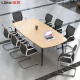 信京会议桌长桌培训桌椅组合办公桌简约现代小型接待洽谈桌1.6米（可定制）