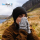 戴适（DexShell）户外运动防风雪保暖针织毛线帽英国Porelle防水帽滑雪帽DH372 B黑色 L/XL(建议头围58-60CM)