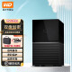 西部数据（WD） 移动硬盘 桌面存储 3.5英寸大容量 台式RAID存储设备 【桌面存储】数据仓库 双盘位磁盘阵列+硬盘包+备用电源适配器 44TB  WDBFBE0440JBK