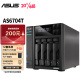 华硕（ASUS）AS6704T 4盘位四核心处理器NAS网络存储/私有云存储服务器/网盘个人云/文件备份/双2.5G口