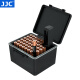 JJC 锂电池收纳盒 可检测电量 5号 7号 18650 21700电池盒 五号七号大容量存放 电量检测器 保护存放 收纳44颗7号电池 带电量检测器