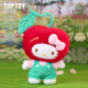 TOP TOY三丽鸥Hello Kitty樱桃搪胶大体凯蒂猫公仔礼盒生日儿童节礼物