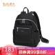 莱夫双肩包女大容量女士背包时尚休闲旅行背包学生书包JD6652L黑色