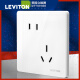 立维腾（LEVITON）斜五孔插座 家用墙壁多孔面板 二三5孔五眼电源墙上插座 斜五孔插座