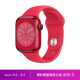 Apple Watch Series 8 智能手表GPS款41毫米红色铝金属表壳红色运动型表带MNP73CH/A