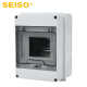 SEISO HT防水空开盒明装 塑料回路箱 断路器布线箱漏保盒防雨箱 HT-5【5回路】