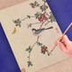 C8 云母宣纸 花鸟草虫兰花蝴蝶 工笔画白描底稿蒋廷锡图案国画线描 大幅定制 C8小幅云母宣纸底稿共24张