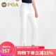 PGA高尔夫服装女装微喇叭开叉长裤 102102-白色【裤子】 L