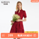 歌莉娅预售| 夏季新品  棉布连衣裙  1C4R4K0ZA 53R椒红（预计6月12日发货） M（预计6月12日发货）