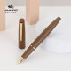 金豪（Jinhao） 钢笔80纤维黑签字笔练字学生专用高档商务办公高端男士女士硬笔书法小学生三年级 咖啡-金夹 0.38mm