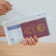 暖烘烘护照收纳包出国旅游证件文件袋透明便携登机牌卡旅行保护套收纳袋 A6小号单层【3个装】