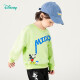 迪士尼（Disney）春秋男童套头卫衣卡通米奇印花上衣清新可爱出游卫衣 嫩草绿110cm