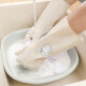 家の物语（KATEI STORY）日本丁腈家务橡胶手套厨房食品级耐用防水清洁洗衣洗碗手套 家务手套白色（L码）