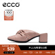 ECCO爱步穆勒鞋女 方头高跟外穿羊皮单鞋女通勤鞋 型塑290683 托斯卡纳粉29068301658 37