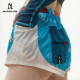 【金晨同款】magnlens慢跑短裤女夏季新款蓝色撞色印花百搭时尚运动休闲裤 湖蓝 160/XS