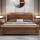 宜眠坊主卧床双人床 1.8米2米中式胡桃木1.5米实木床工厂直销MJ-6698 床