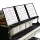 金得利 CF301 三折页乐谱夹子黑色谱夹A4演奏级用钢琴普夹册可修改不反光谱夹朗诵文件夹