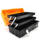 伊莱科（ELECALL）三层折叠手提式五金工具箱大号（19寸）多功能塑料收纳箱 490