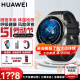 华为（HUAWEI）【咨询领神券】华为手表WATCH GT3 Pro 智能运动潜泳长续航电话体温ECG心电图血氧监测 黑色氟橡胶表带 | 皮表带+大礼包