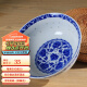 LICHEN 景德镇青花玲珑陶瓷碗牡丹花釉下彩中式瓷器米通餐具 微波炉适用 8.2英寸大汤碗