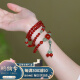 水晶玛瑙手串红玛瑙手链串珠复古中国风相思豆生日礼物送老婆妈妈
