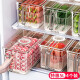 家の物语（KATEI STORY）大容量保鲜盒冰箱收纳盒食品级厨房蔬菜水果盒鸡蛋密封食品储物盒 特大号5L*4个装 淡茶色