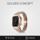 Golden Concept 古德康赛18K金表壳适用苹果手表iWATCH9/8/7表带保护壳 玫瑰金45mm 7/8/9 售罄