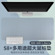 镭拓（Rantopad）S8+ 皮质鼠标垫大号办公简约笔记本电脑键盘防水皮革桌垫 浅蓝色