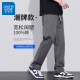 真维斯（Jeanswest）休闲裤男春夏季新款宽松直筒男裤阔腿潮牌秋季纯棉工装裤子男款 灰色 L 【120-140斤】