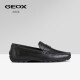 GEOX杰欧适男鞋日常舒适商务皮鞋简约套脚乐福鞋U2544A 黑色C9999 39