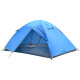 沙漠之狐帐篷 户外野营双人双层帐篷 野外露营防暴雨防晒多人帐篷 铝杆蓝色