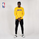 NBA 湖人队卫衣 同盟系列 男子篮球运动休闲圆领套头卫衣 腾讯体育 金黄色 L
