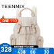 Teenmix/天美意2019冬新款商场同款甜美格子女双肩包X1777DX9 杏黄色 F