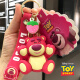 迪士尼玩具总动员草莓熊汽车钥匙扣可爱米奇公仔书包挂件钥匙链饰品礼物 玩具总动员开怀草莓熊