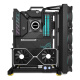 开放式机箱ITX MATX ATX铝合金便携手提机箱架EATX异形DIY小机箱 黑色 ATX38加长