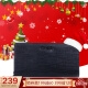 【圣诞礼物】皮尔卡丹 男士手包商务长款牛皮钱包拉链票夹 男钱包手拿包礼盒CEA598111A2 黑色