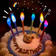 拾点渔 蛋糕装饰 生日蜡烛生日装饰生日布置蛋糕蜡烛卡通彩色火焰蜡烛