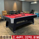 绅领台球桌标准型家用美式黑八大理石桌球台商用多功能乒乓球台二合一 8尺 自动回球红色