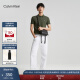 Calvin Klein Jeans男士时尚通勤小巧简约织布标ck单肩斜挎相机包40W0635 010-太空黑 OS