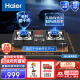 海尔（Haier）燃气灶天然气煤气灶双灶家用液化气灶台式嵌入式两用炉灶家用猛火灶具熄火保护 5.0kW专利防干烧灶 天然气