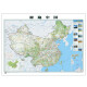 2024年新 中国旅游地图 自驾游线路 景点全图 约1.2米*0.9米 无杆贴图