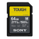 索尼（SONY）64GB SD存储卡 SF-M64T/T1 M系列TOUGH三防规格 U3 V60读速高达277MB/s UHS-II 相机内存卡