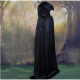 途尊（kingtrip） 巫师袍 死神吸血鬼cosplay服饰万圣节服装黑色儿童斗篷披风 黑色M码 150cm