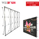 WEiBi 金属加固铝合金拉网展架折叠桁架背景展示架会议签到墙广告架 圆管3x4【230x305cm】