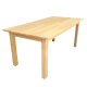 幼儿园实木桌椅学生课桌椅橡木桌椅樟子松桌椅儿童吃饭学习桌 衫木长方桌