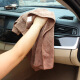 车之吻 2条装擦车毛巾 磨绒加厚型60CM*40CM 多用途细纤维毛巾 咖色