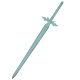 酷维漫 刀剑神域桐人黑剑阐释者COS道具刀剑逐暗者动漫周边 PU影视模型 青蔷薇之剑108CM