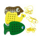 CANSMARTER蒙氏教具动物串线板穿线游戏蒙台蒙特梭利儿童手眼协调益智玩具