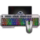 森松尼（sunsonny）S-T70有线游戏发光金属键盘鼠标套装 (网咖笔记本 机械手感) 金属彩虹发光键鼠套装