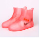 雨时代防雨鞋套男女防滑雨鞋耐磨加厚雨靴套雨天防水防雪鞋套户外鞋套 粉红色 38/39